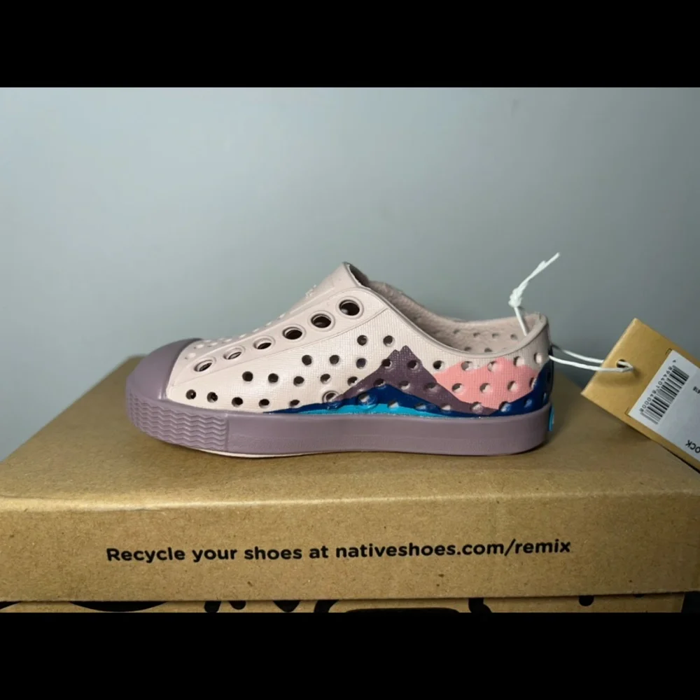 Native Jefferson Block Shoe Pink/Purple/Frontier Mountain Little Kids C4
